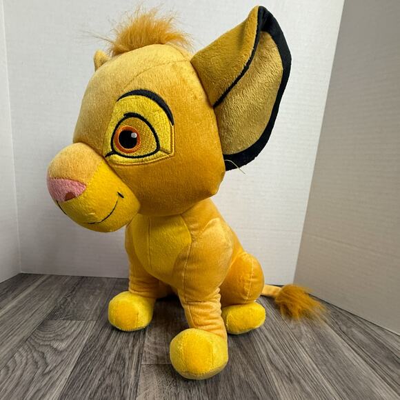 Disney Lion King Simba Plush Just Play Stuffed Animal Yellow Toy Doll Disney - Picture 2 of 5